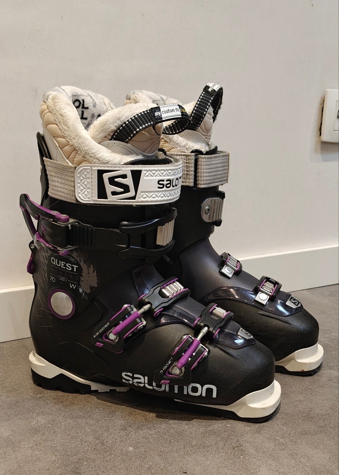 Salomon Quest Access 70 W maat 24/24,5, Sports & Fitness, Enlèvement ou Envoi, Chaussures, Ski, Salomon