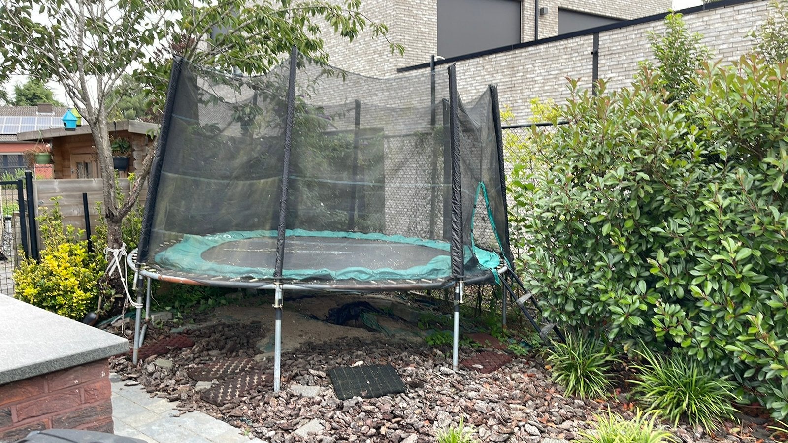 Trampoline, Kinderen en Baby's, Speelgoed | Buiten | Trampolines, Ophalen, Zo goed als nieuw