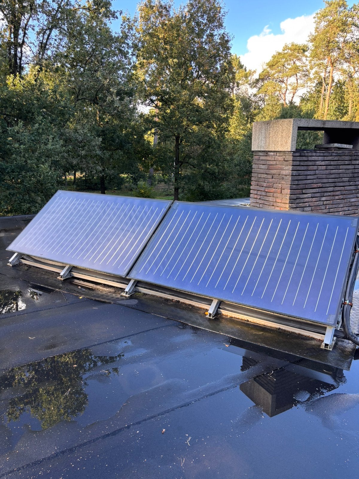 Zonneboiler en panelen te koop, Enlèvement, Utilisé, Système complet, 100 à 200 watts-crêtes
