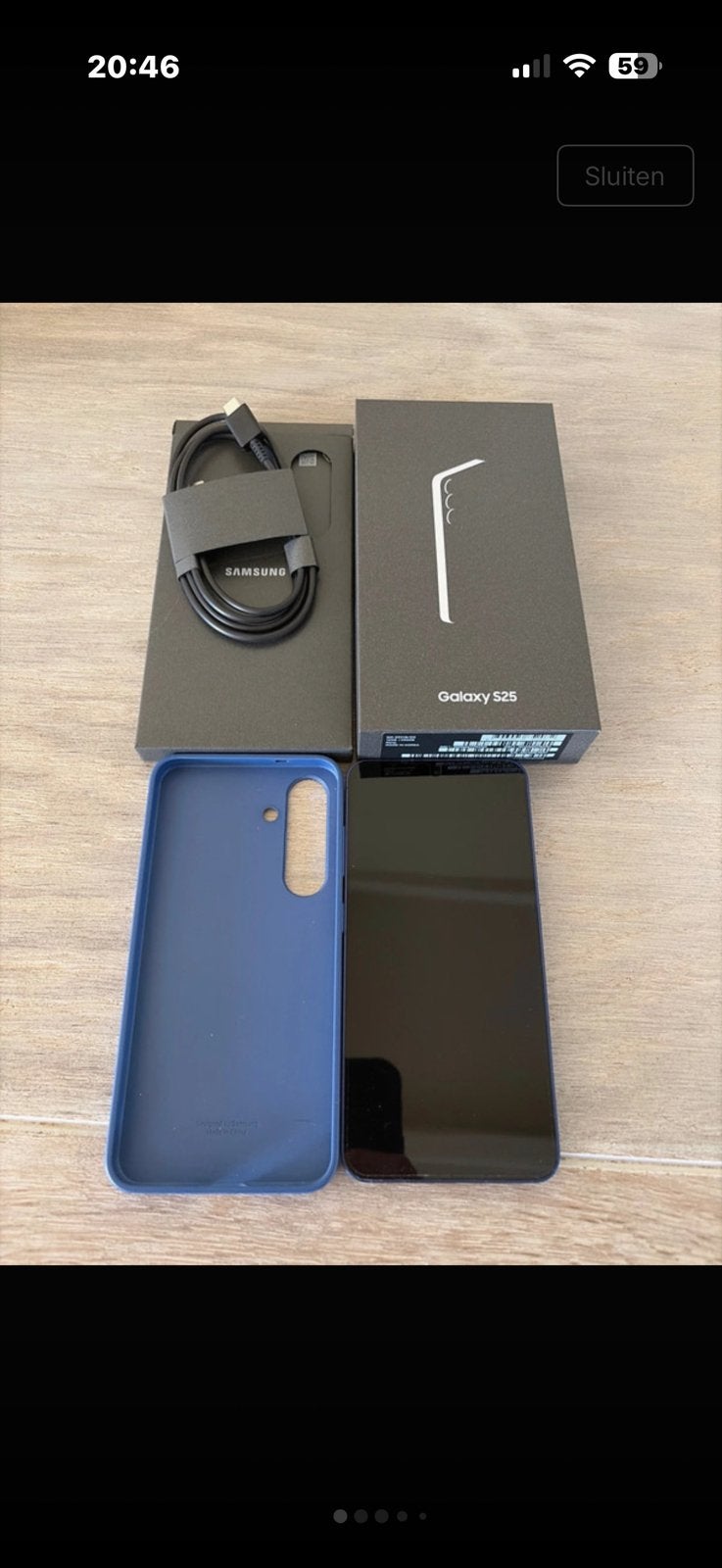 Samsung Galaxy S25 256 Go bleu marine, Télécoms, 256 GB, Enlèvement, Comme neuf