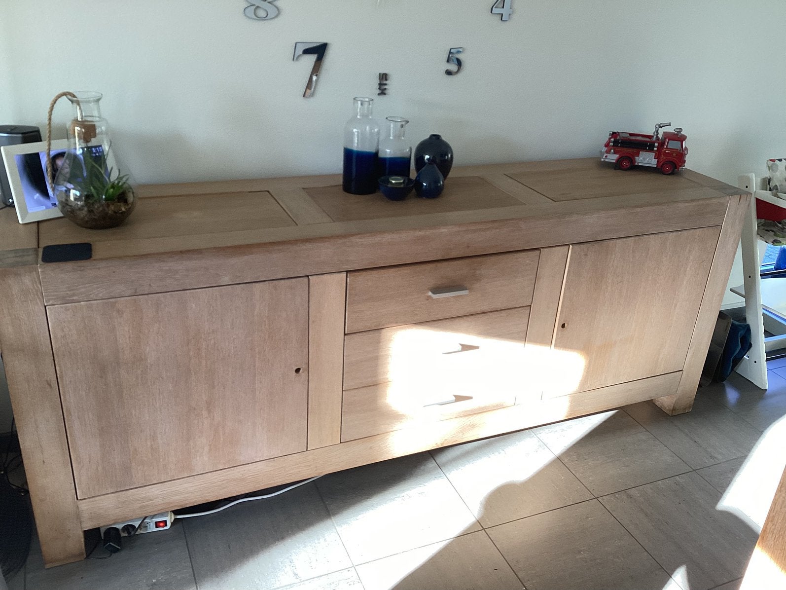 Eiken dressoir, Huis en Inrichting, Ophalen, Gebruikt, Met lade(s), Eikenhout
