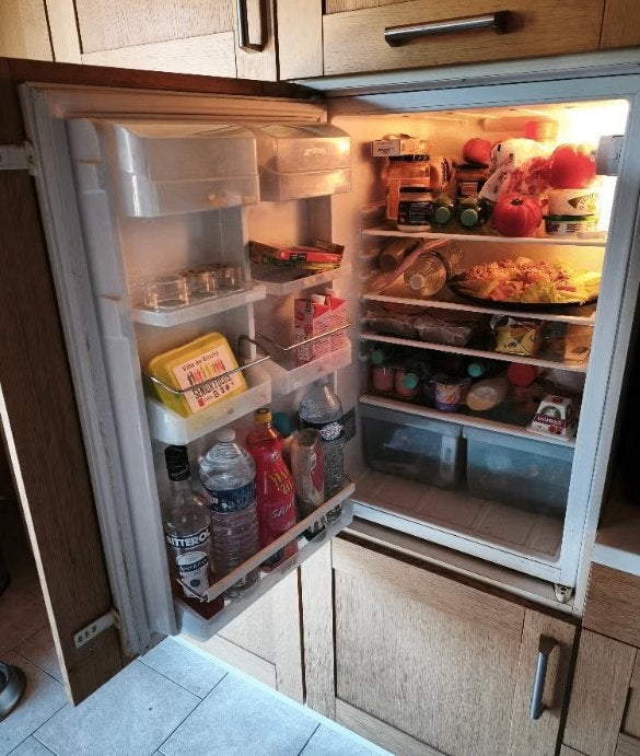 Réfrigérateur frigo encastrable à venir enlever à vendre, Elektronische apparatuur, Koelkasten en IJskasten, Gebruikt, Zonder vriesvak