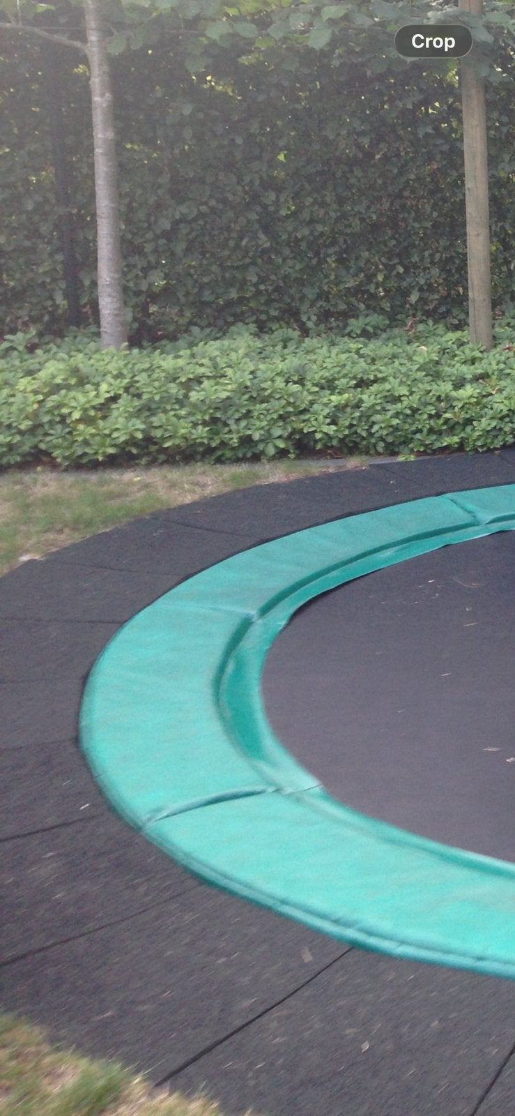 Rubberen tegels trampoline, Ophalen, Gebruikt