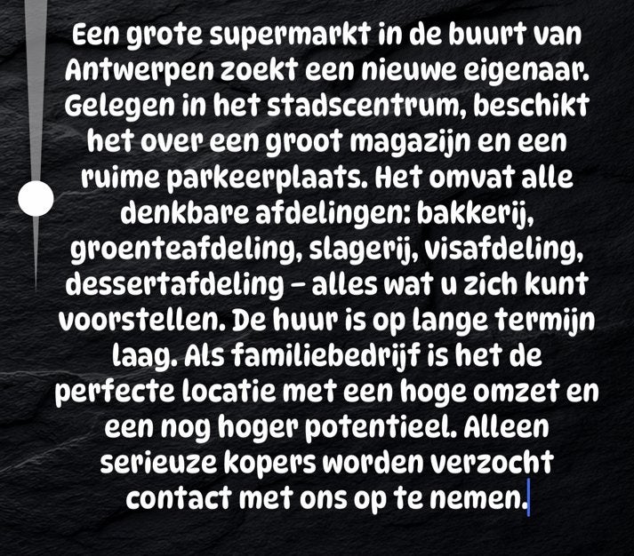 Supermarché, Enlèvement