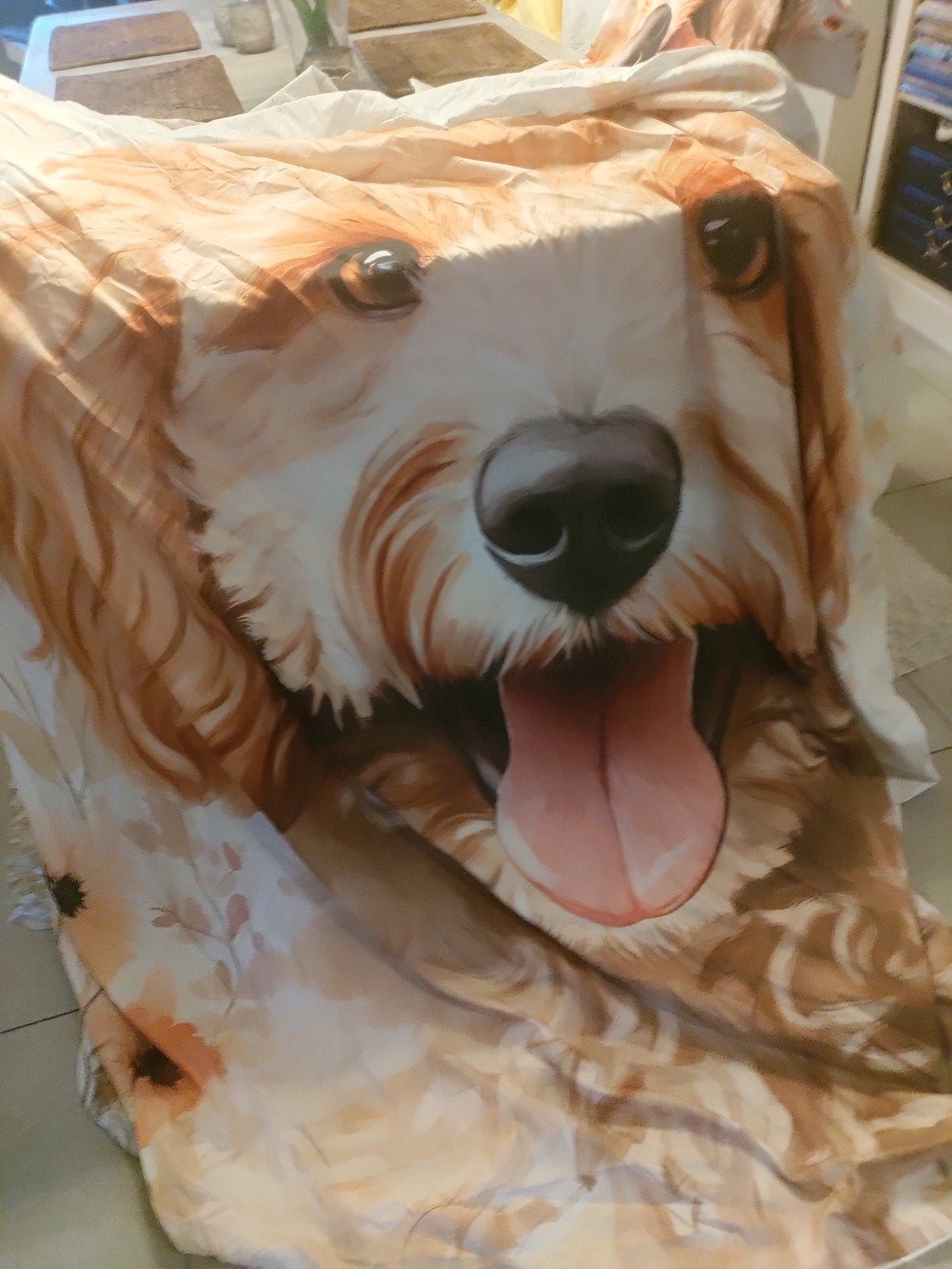 housse de couette Labradoodle pour lit double, Enlèvement, Neuf, Coton, Deux personnes