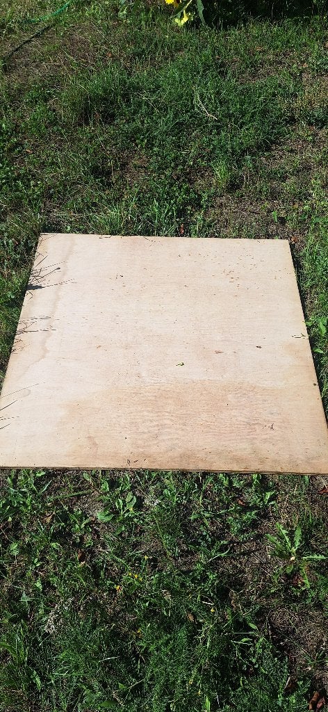 Vloerplaten eik en tropisch hout, Doe-het-zelf en Bouw, Ophalen, Gebruikt, 50 tot 150 cm, Vloerdelen of -planken