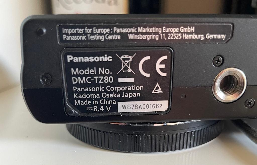 Panasonic LUMIX DMC-TZ80 18.1MP Digital Camera Black, TV, Hi-fi & Vidéo, Appareils photo numériques, 18 Mégapixel, Enlèvement ou Envoi