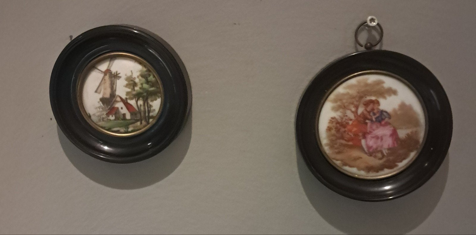 vintage wandplaquettes,Limoges porselein, Ophalen of Verzenden