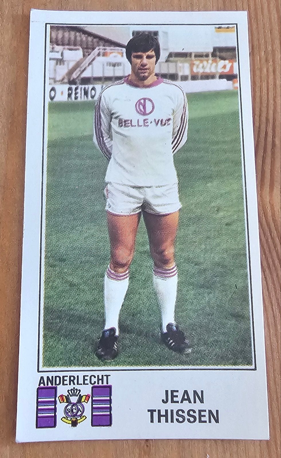 Panini Football 76 Jean Thissen Anderlecht Voetbal!, Ophalen of Verzenden, Zo goed als nieuw, Sticker