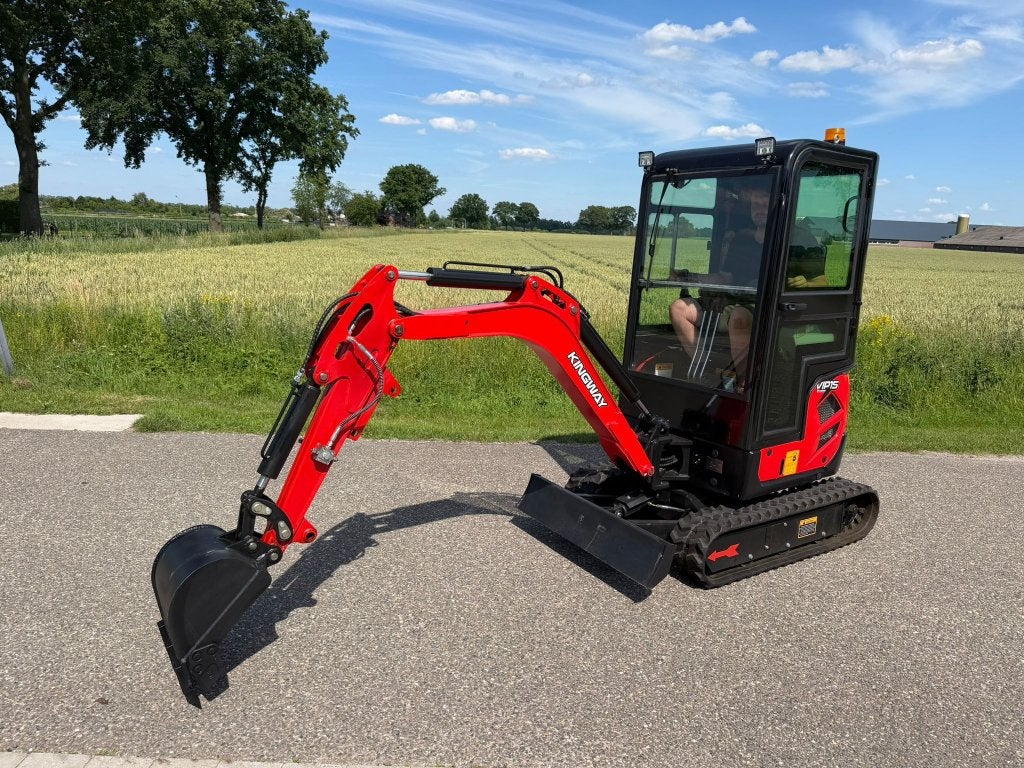 Minigraver Minigraafmachine 1500KG VIP15 Kingway GRATIS DUIM, Verzenden, Graafmachine