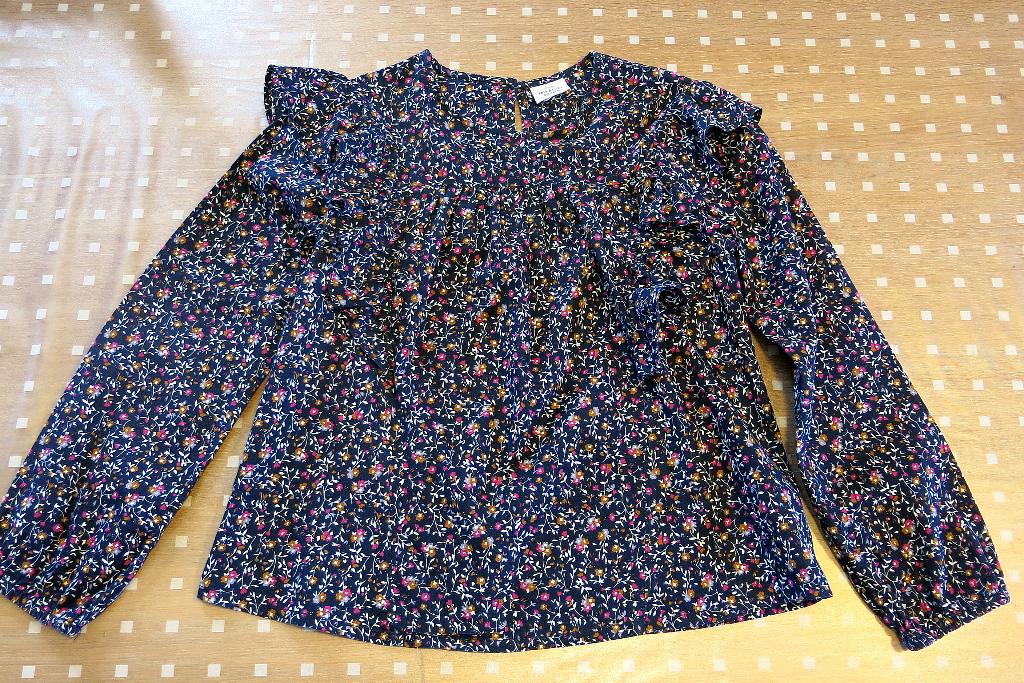 Chemisier fleuri état neuf, 8 ans (128), Chemise ou À manches longues, Comme neuf, Fille, Tape à l'oeil