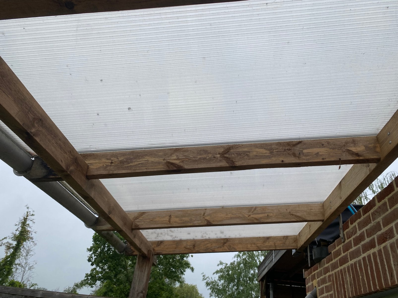 Afdak 2,5M x 15M, Tuin en Terras, Overkappingen, Ophalen, Gebruikt