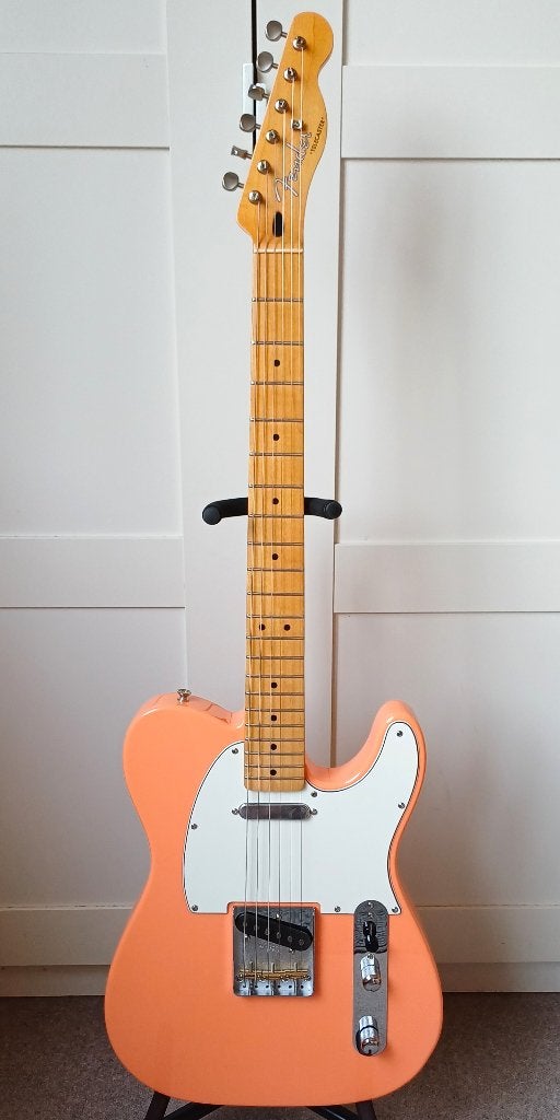 Telecaster 50' Corail état neuf., Enlèvement, Comme neuf, Solid body, Fender
