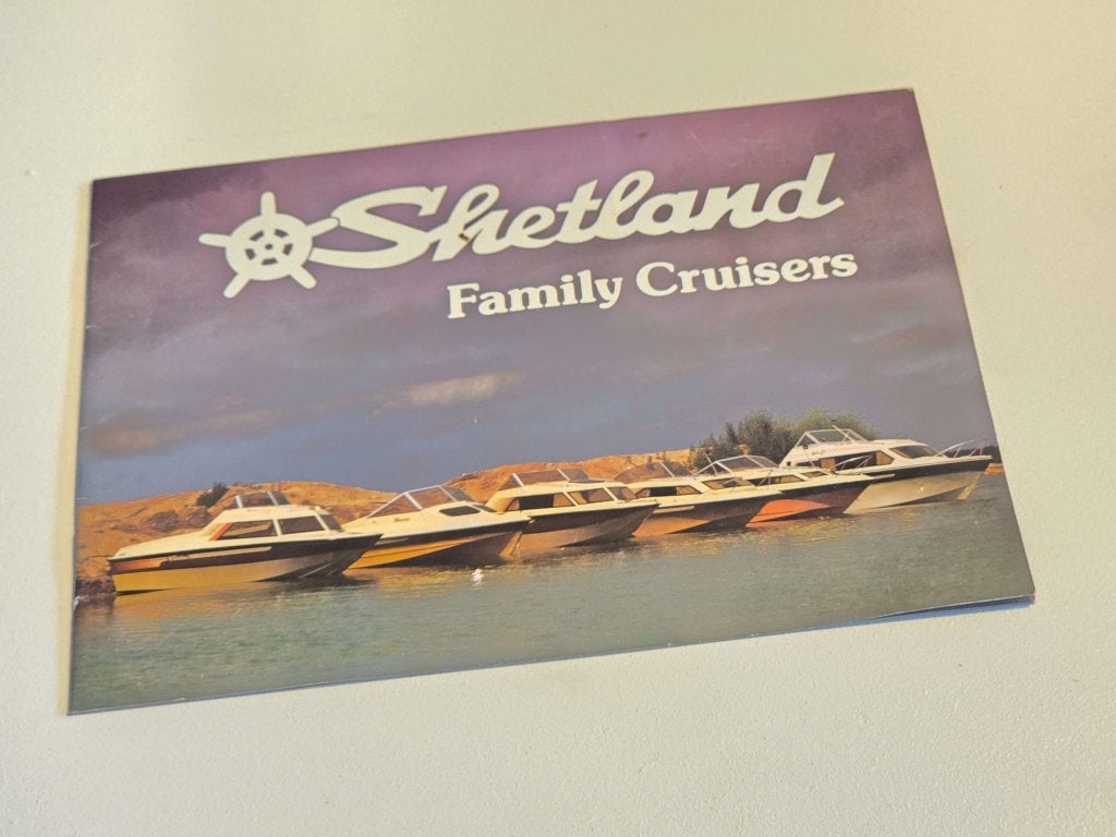 Originele SHETLAND folder 1980? izgs, Watersport en Boten, Niet ingevuld, Gebruikt, Niet ingevuld, Ophalen of Verzenden
