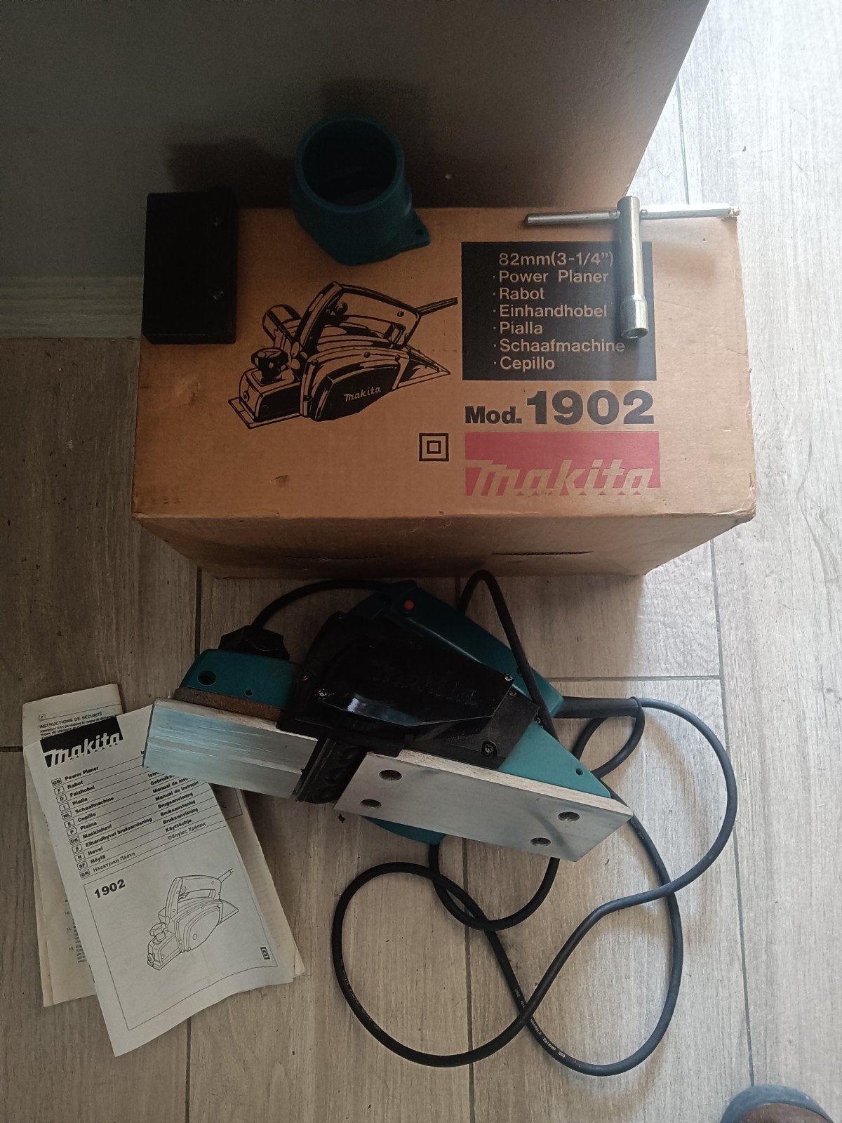 Makita schaafmachine. Mod1902, Bricolage & Construction, Enlèvement, Utilisé, Électrique