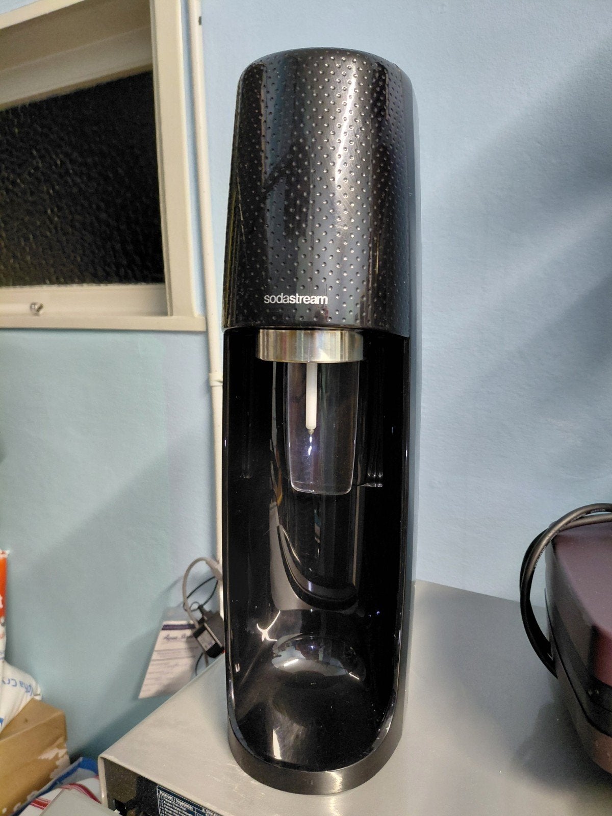 sodastream blauwe gasfles, Enlèvement