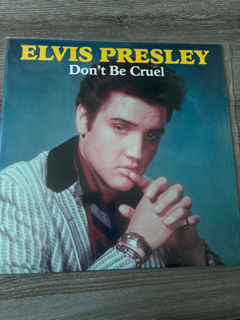 Elvis lp, don't be cruel, Franse persing, picture label,, CD & DVD, Vinyles | Rock, 12 pouces, Housse de protection extérieure