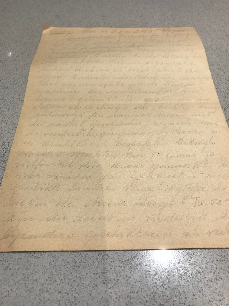 Brief vlaamse SS sturm panzer, Verzenden