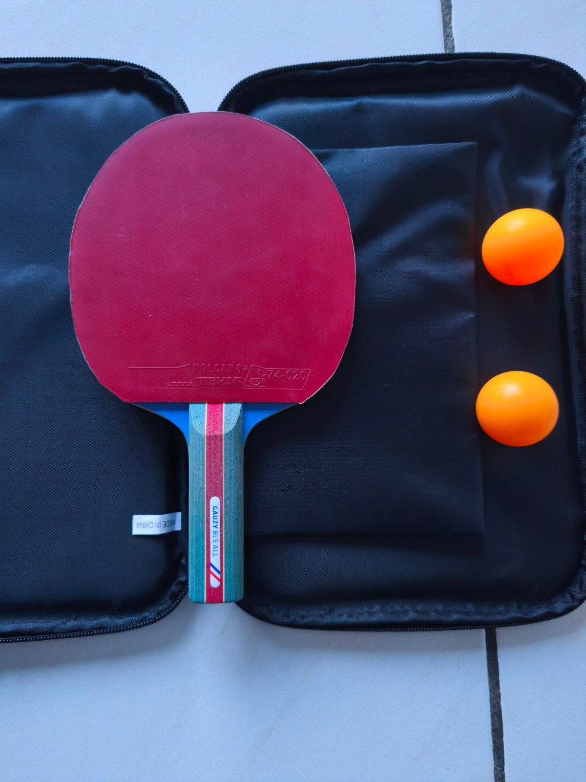 Raquette de ping pong tennis de table Gauzy BL5 ALL

État im, Sport en Fitness, Tafeltennis, Ophalen, Zo goed als nieuw, Net, Batje(s) of Balletje(s)