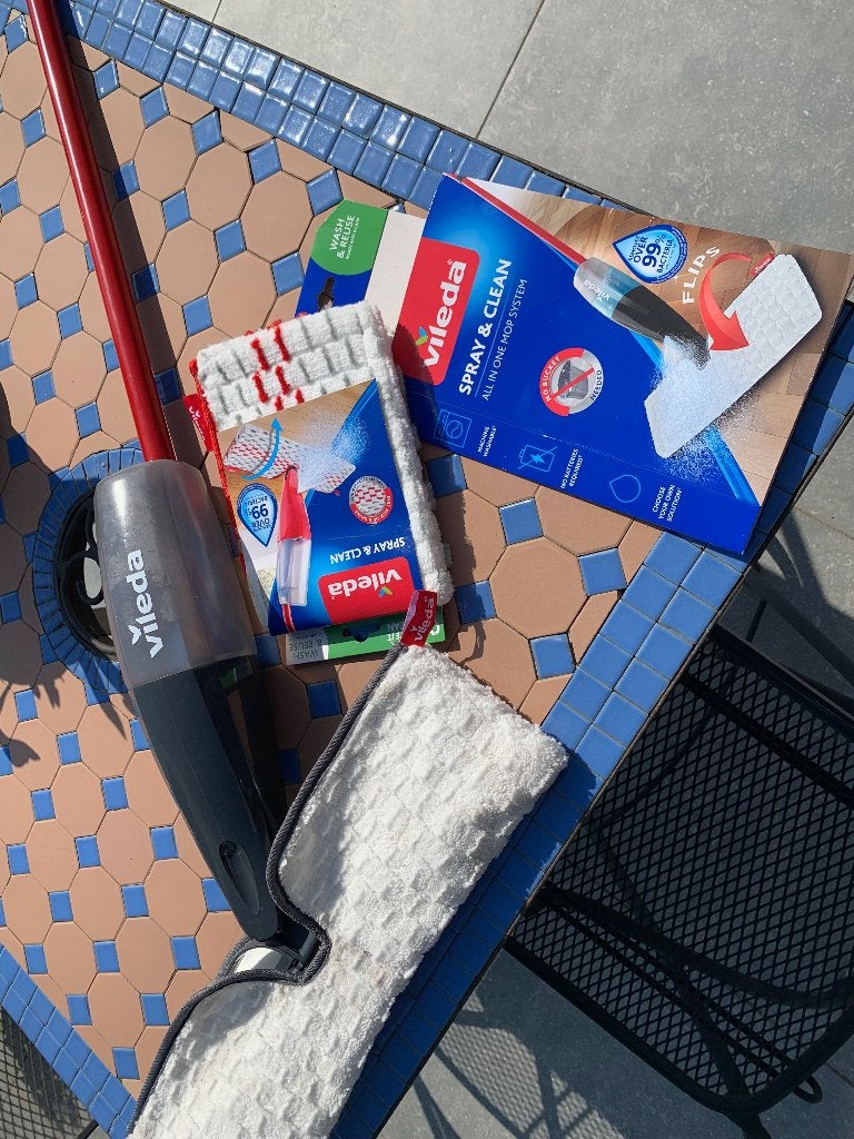 Vileda Spray & Clean sproeier +1 rood-grijze vervangmop., Ophalen of Verzenden, Overige typen