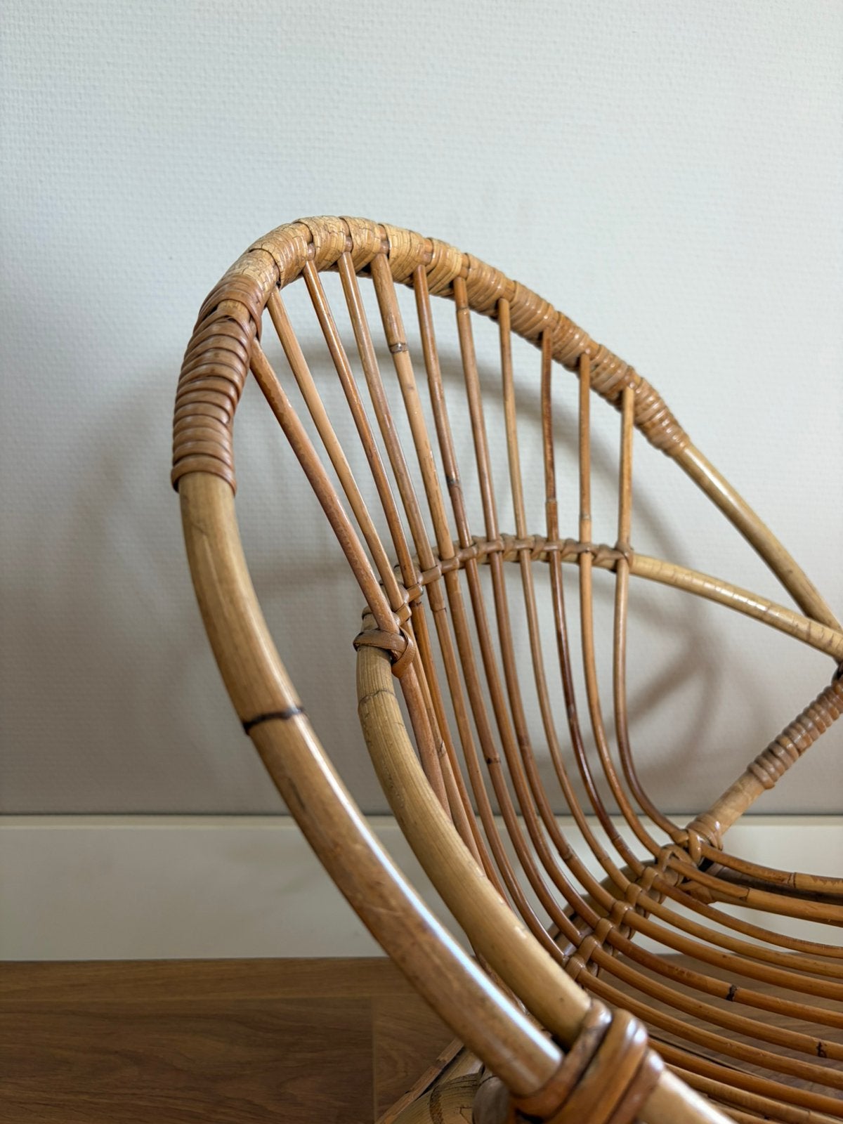 Vintage rotan stoeltjes voor kinderen, Ophalen, Zo goed als nieuw, Twee