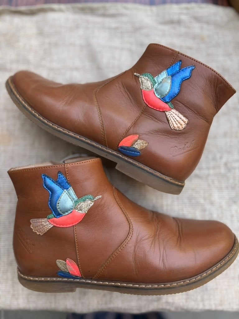 Pom d'Api meisjeslaarzen nr. 34, Kinderen en Baby's, Kinderkleding | Schoenen en Sokken, Ophalen, Gebruikt, Meisje, Laarzen