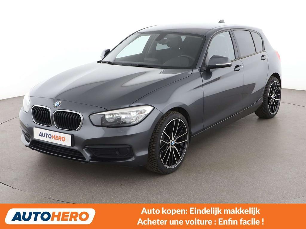 BMW 1 Serie 116 116i (bj 2017), Auto's, BMW, 116 g/km, Gebruikt, Zwart, Leder
