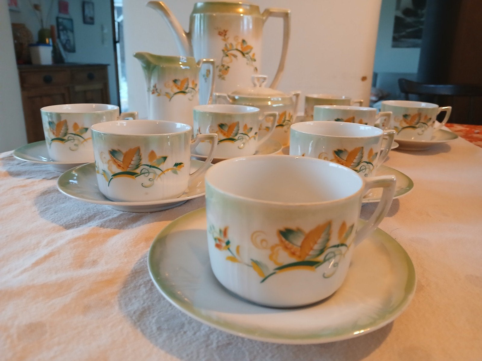 Antiek porseleinen koffieservies Arzberg 211, Antiek en Kunst, Ophalen