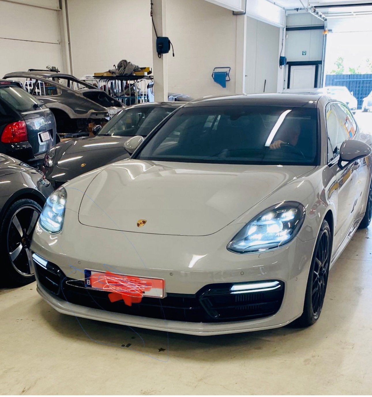 Porsche Panamera Sport Turismo hiybride 462pk, Auto's, Dealer onderhouden, Overige kleuren, Leder, 5 zetels