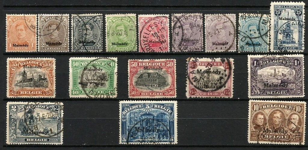 1920 Malmedy OBP OC62/78, Postzegels en Munten, Met stempel, Ophalen of Verzenden, Gestempeld, Gestempeld