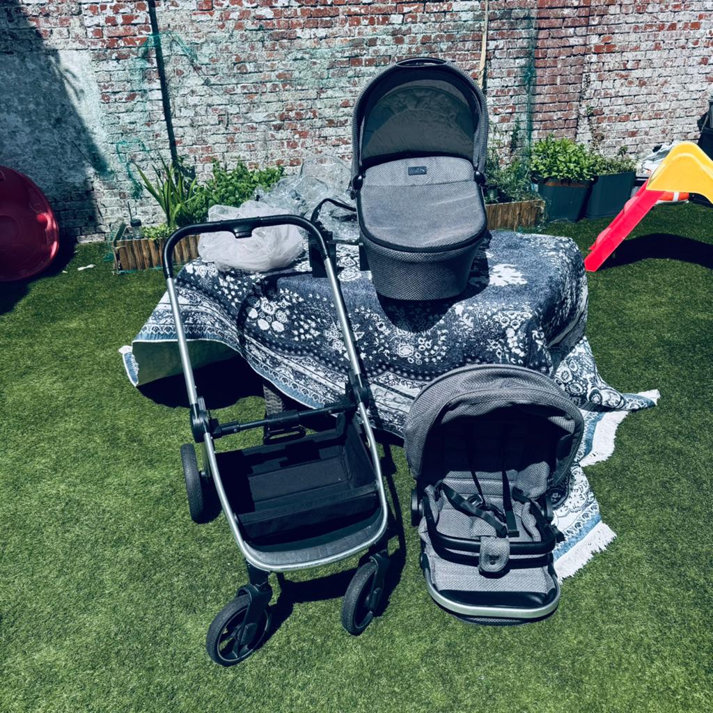 MOON kinderwagen in perfecte staat, Zo goed als nieuw, Met reiswieg, Ophalen, Kinderwagen