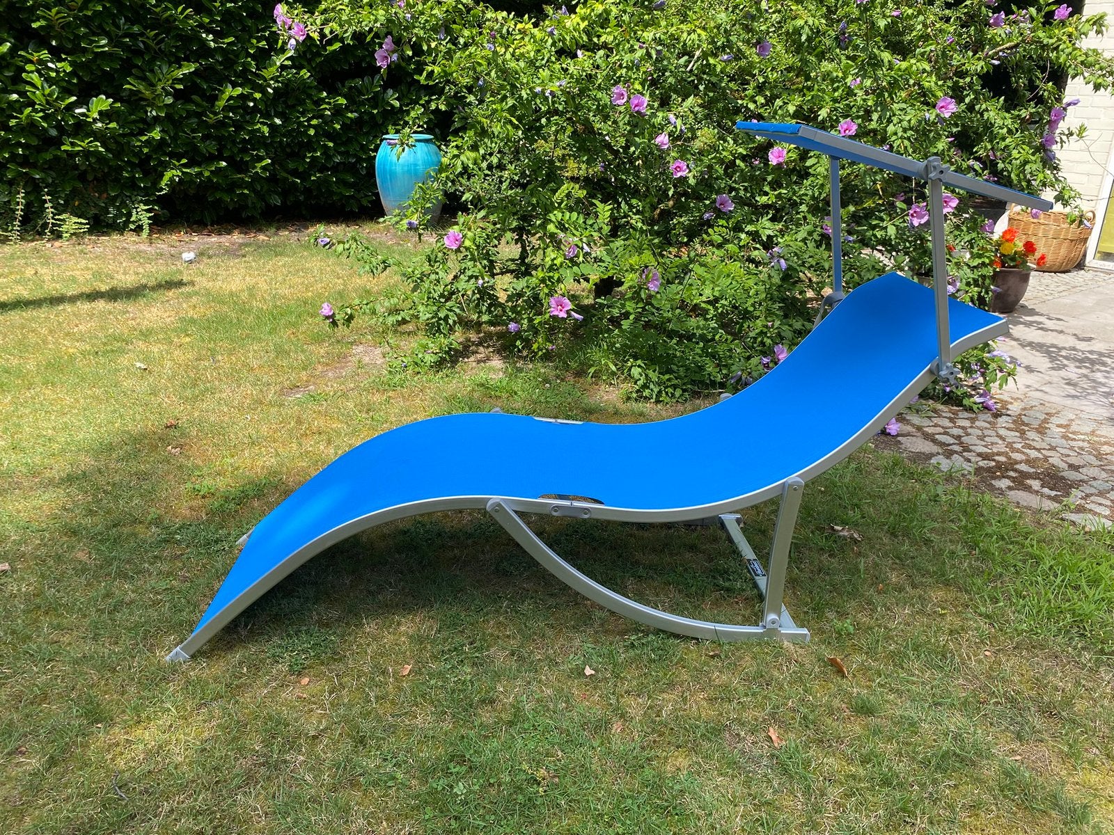 Strandstoel, Ophalen, Zo goed als nieuw, Aluminium, Inklapbaar