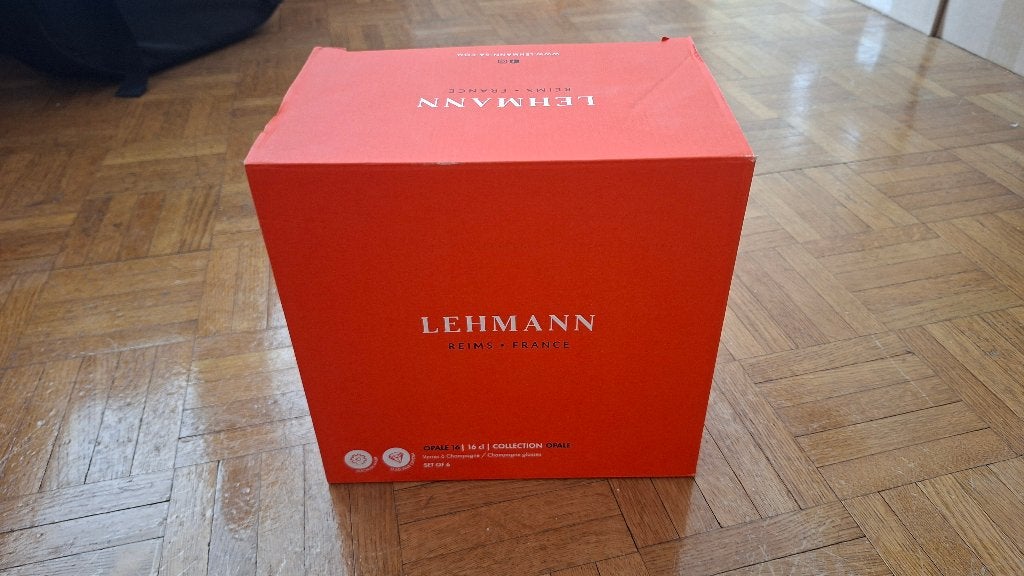 6 flûtes à champagne Lehmann Opale 16 cl, Collections, Enlèvement, Comme neuf, Autres types
