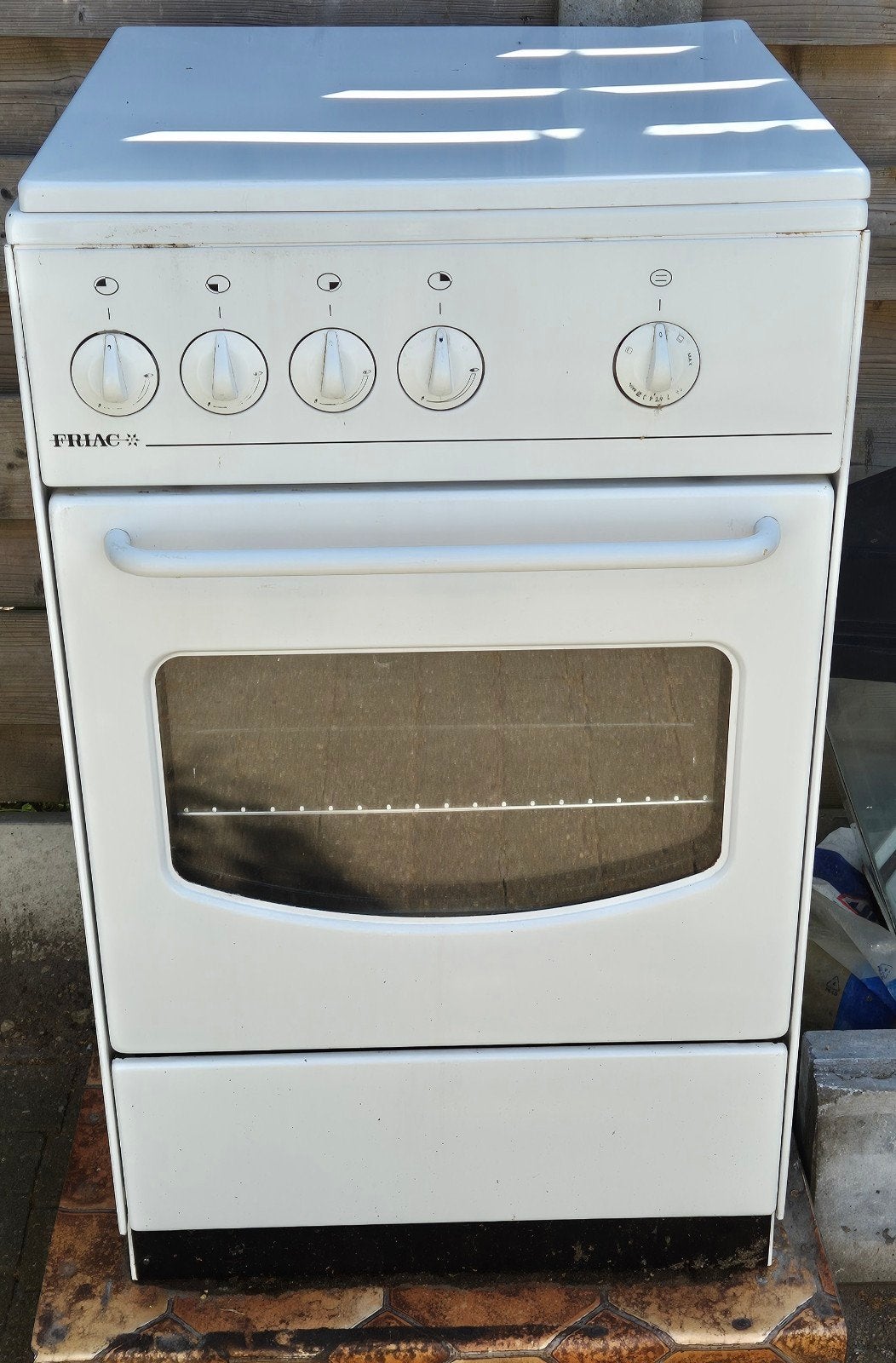 Oven + gasvuur, Elektronische apparatuur, Fornuizen, Ophalen, Gebruikt, Tussenbouw, 4 kookzones