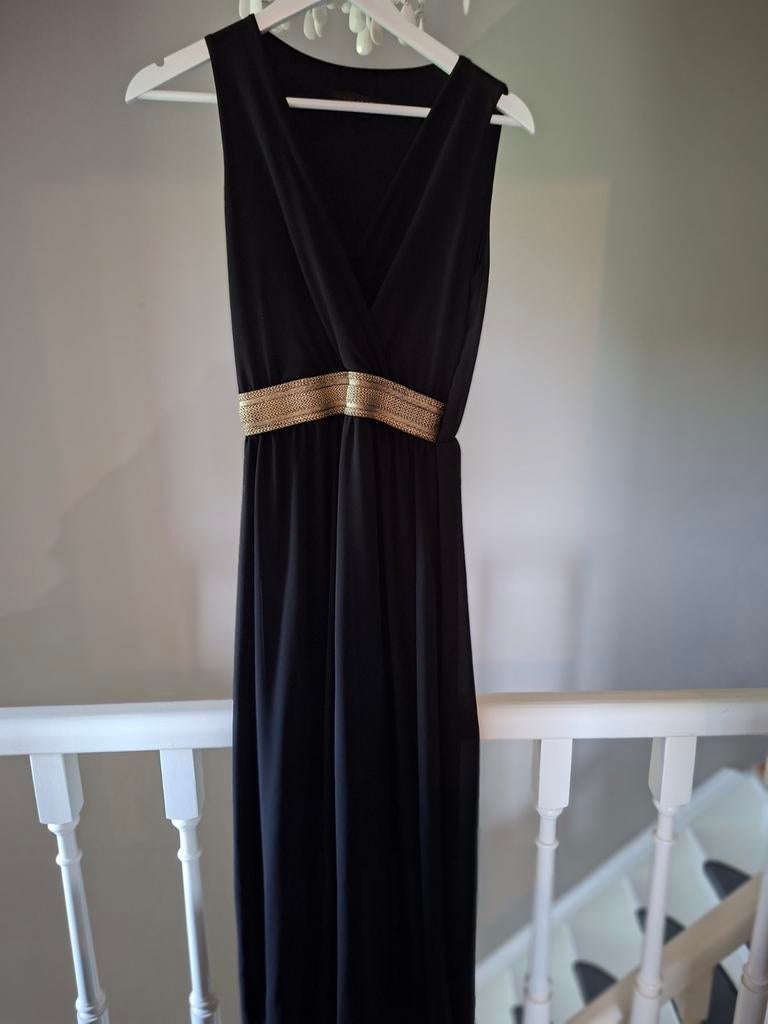 Lang zwart kleedje 36, Kleding | Dames, Ophalen, Maat 36 (S), Zwart