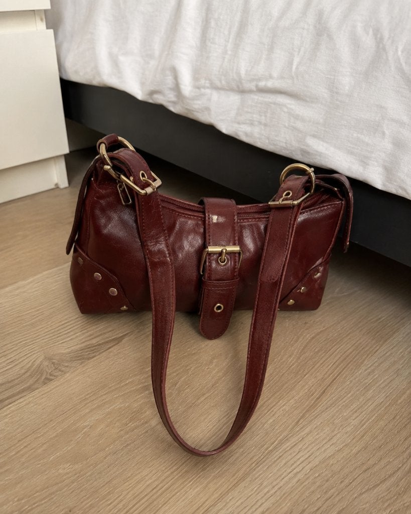 Burgundy Shoulder Bag, Handtassen en Accessoires, Tassen | Damestassen, Verzenden, Zo goed als nieuw, Handtas