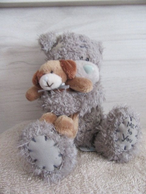 Me To You beertje met bruin hondje - MeToYou - knuffel, Verzamelen, Ophalen of Verzenden, Zo goed als nieuw, Stoffen beer, Me To You