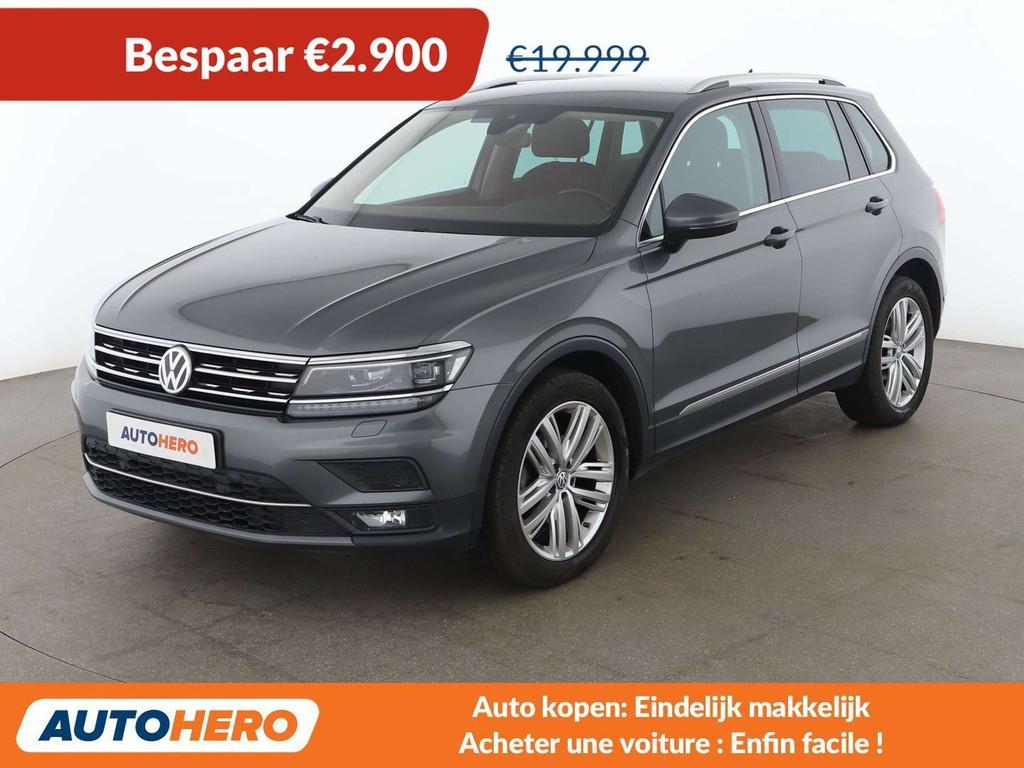 Volkswagen Tiguan 1.4 TSI Highline 4Motion BlueMotion, Auto's, Automaat, Gebruikt, Alcantara, 1395 cc