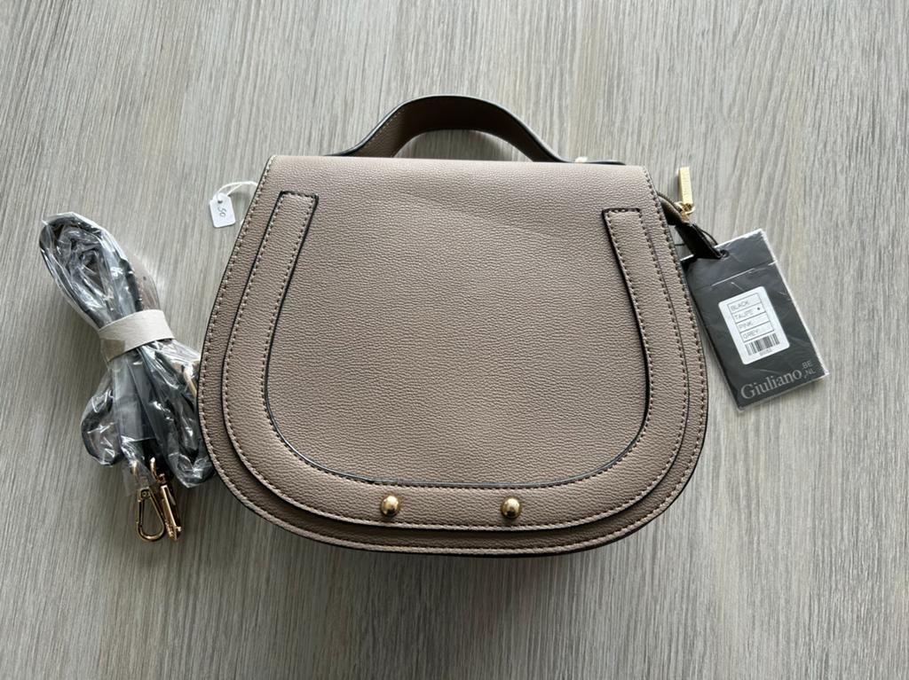 Sac à main Giuliano avec bandoulière, neuf, Bijoux, Sacs & Beauté, Enlèvement ou Envoi, Neuf, Brun, Autres marques