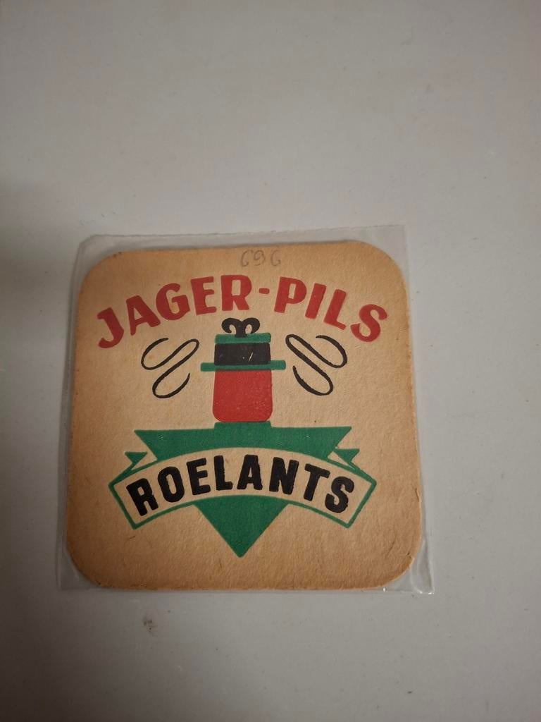 Oud bierviltje roelants jager pils, Verzamelen, Ophalen of Verzenden