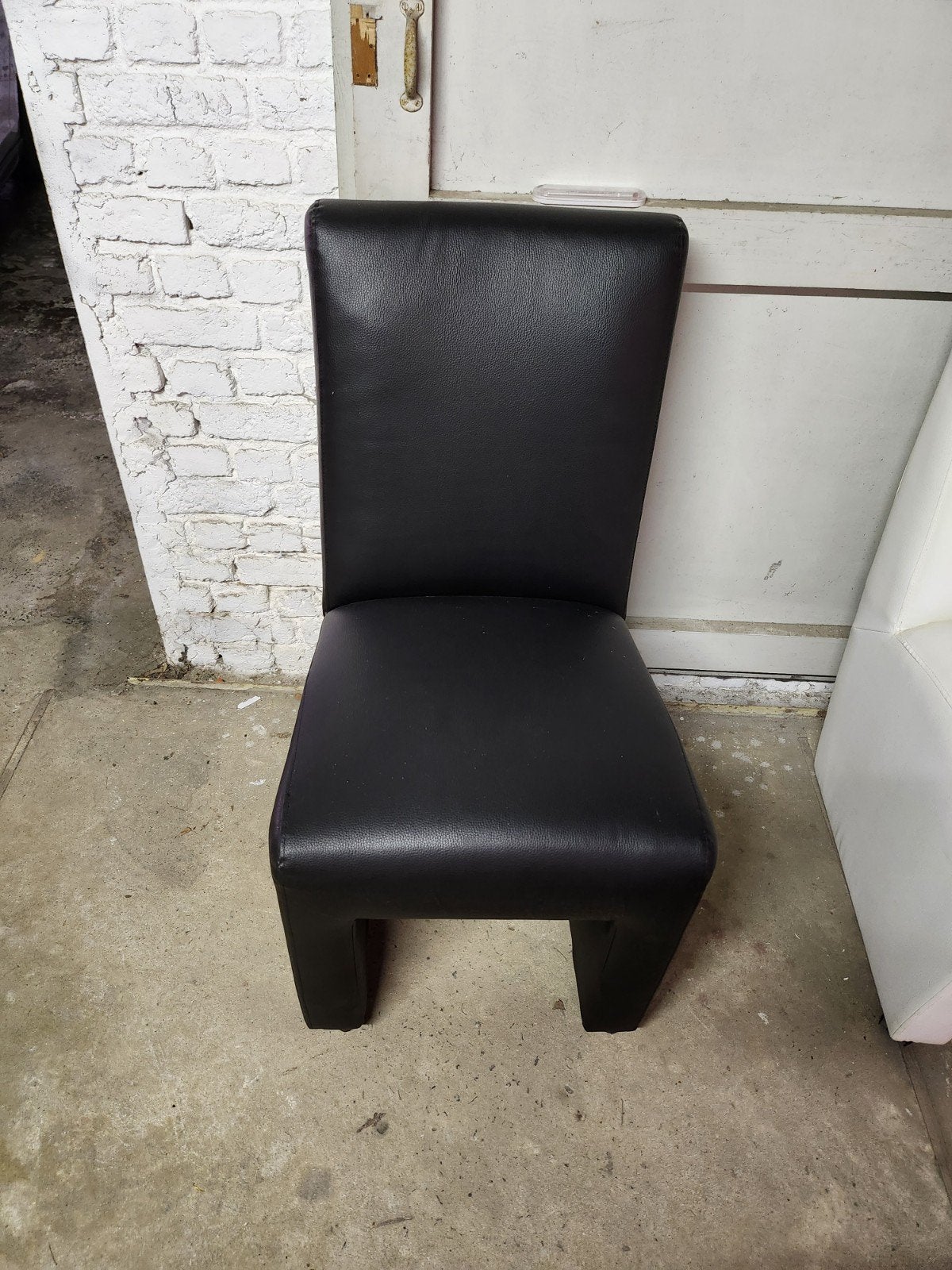 zwarte fauteuil, Ophalen of Verzenden, Zwart