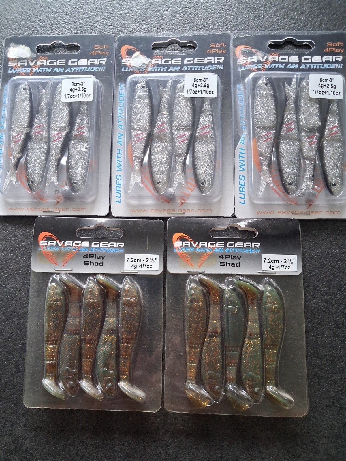 5 x SAVAGE GEAR SOFT KUNSTAAS. NIEUW, Sports nautiques & Bateaux, Enlèvement ou Envoi, Neuf
