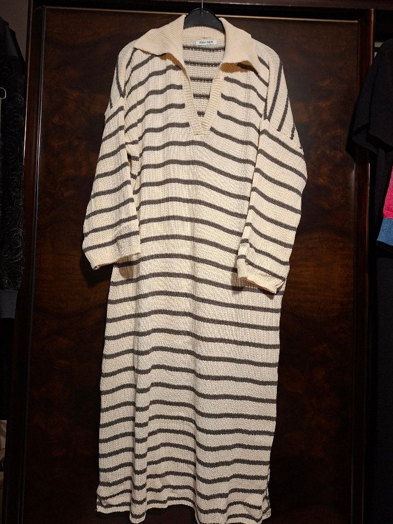 Robe en maille coton/acrylique, Taille 46/48 (XL) ou plus grande, Autres couleurs, Enlèvement, Porté