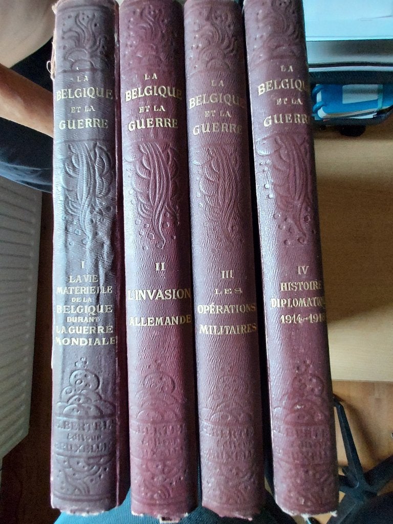 La Belgique et la Guerre 14-18 / 4 tomes / 1920-23, Avant 1940, Enlèvement, COLLECTIF, Général