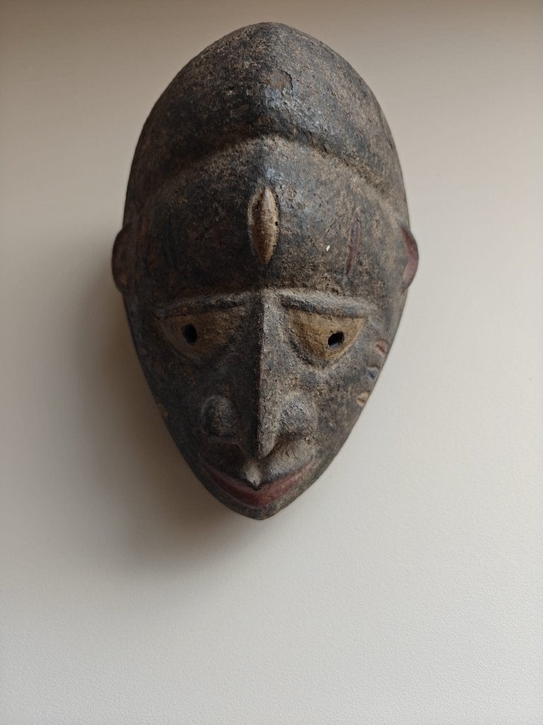 Oud handgemaakt Afrikaans houten masker – tribale kunst, Antiquités & Art, Art | Art non-occidental, Fait main, Afrique, Enlèvement