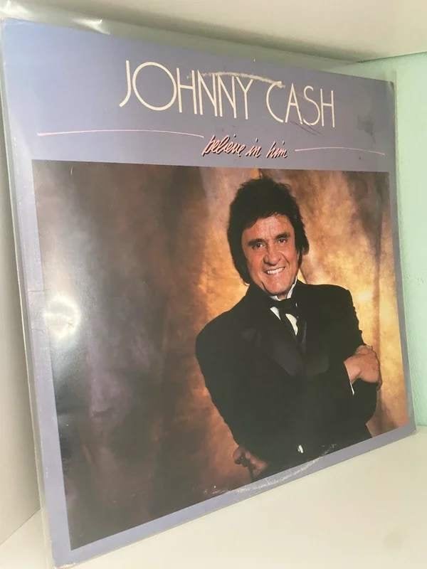 Johnny Cash – Believe In Him - US 1985, Cd's en Dvd's, Vinyl | Country en Western, Gebruikt, Country, LP, Verzenden