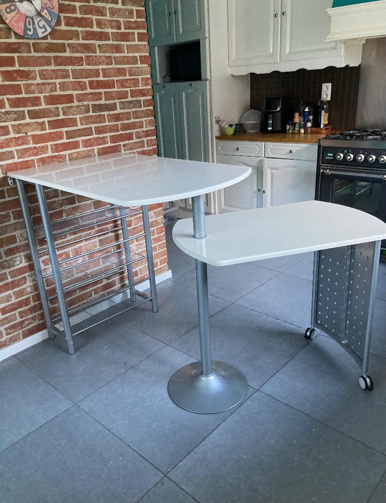 Table de bar unique avec table inférieure mobile, Maison & Meubles, Tables | Tables à manger, 50 à 100 cm, 100 à 150 cm, jusqu'à deux personnes