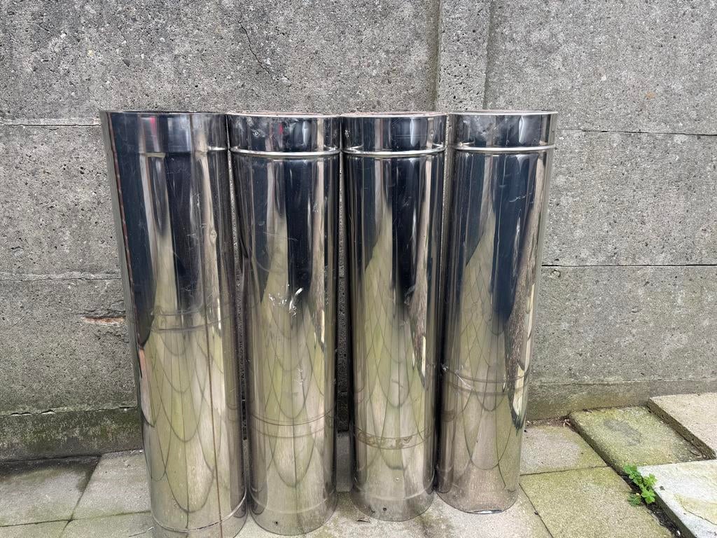 Inox buis 1 meter geïsoleerd, Ophalen, Gebruikt, Inox