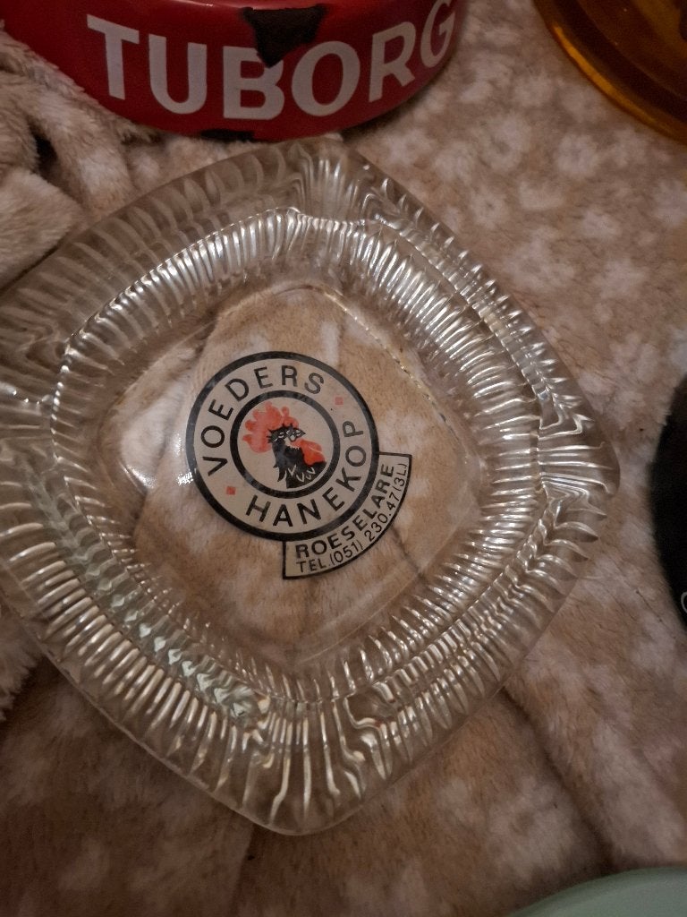 Asbak voeders hanekop, Ophalen of Verzenden, Zo goed als nieuw, Gebruiksvoorwerp