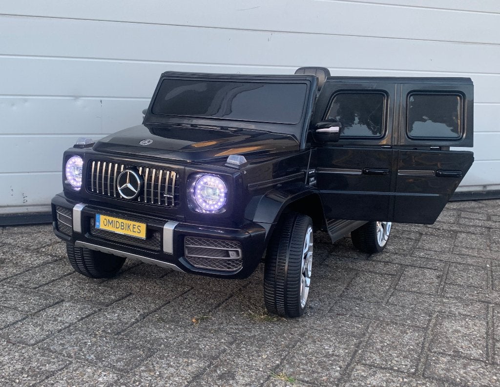 Mercedes G63 AMG 12v Metallic zwart Bluetooth / Afst. NIEU, Ophalen of Verzenden, Nieuw